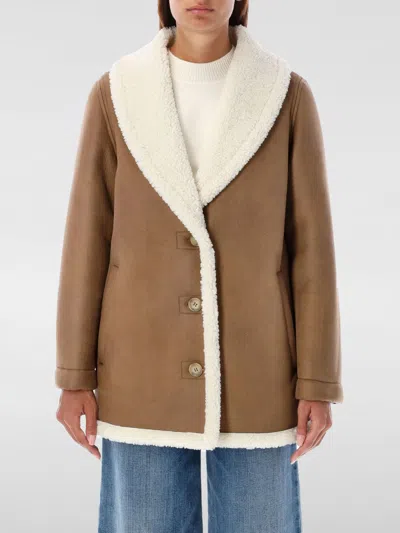 Apc Coat A. P.c. Woman Color Beige In Beige