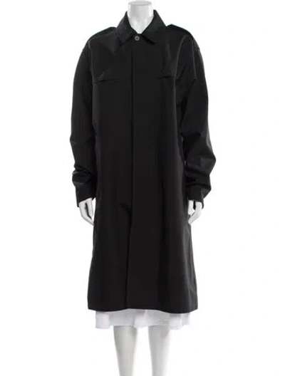 Pre-owned A.p.c. Coat In Black