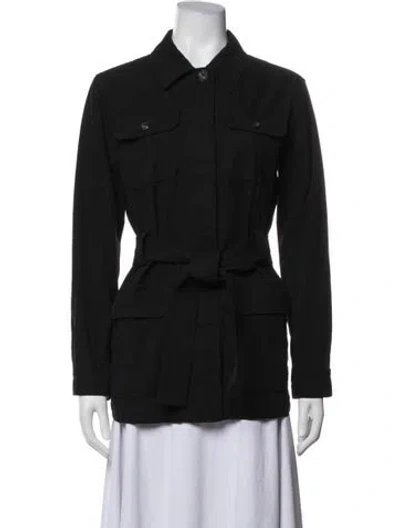 Pre-owned A.p.c. Coat In Black