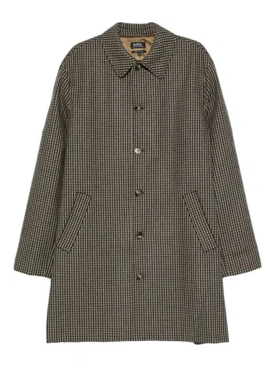 Apc A.p.c. Coat In Brown