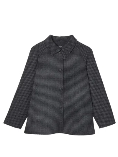 Apc A.p.c. Coat In Gray