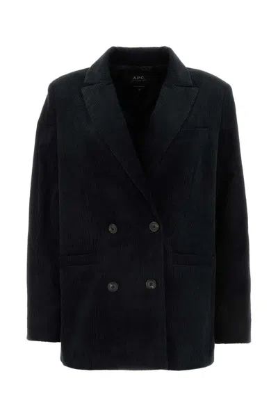 Apc A.p.c. Coats In Black