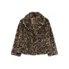 Apc A.p.c. Leopard-print Faux Fur Johanna Coat A.p.c. In Brown