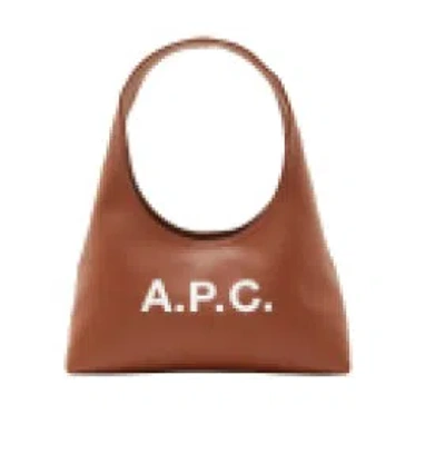 APC A.P.C. COGNAC BROWN SHOULDER BAG