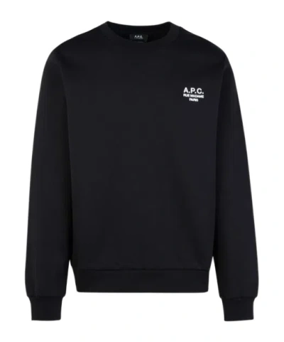 APC A.P.C. LOGO EMBROIDERED CREWNECK SWEATSHIRT