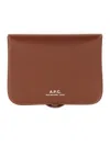 Apc A.p.c. Portamonete Josh In Brown