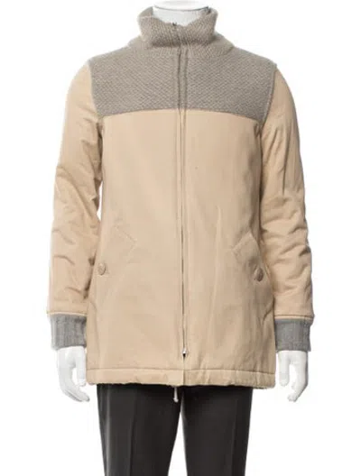 Pre-owned A.p.c. Colorblock Pattern Jacket In Neutrals