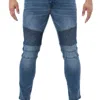 Apc Comfy Flex Stretch Biker Jeans In Blue