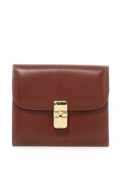 Apc Compact Grace Wallet In Brown