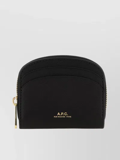 Apc Compact Leather Wallet With Front Card Slots