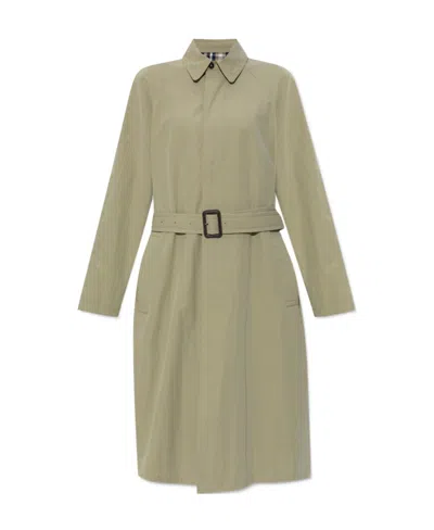Apc Concealed-fastening Belted Trench Coat In Nude