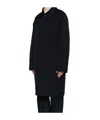 A.p.c. A. P.c. Concealed-button Coat In Black