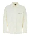 Apc A.p.c. Connor Zipped Denim Jacket In White