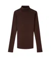 Apc Ribbed Turtleneck Sweater In Brown