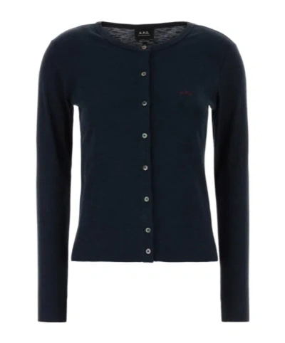 A.p.c. Cora Cardigan In Blue