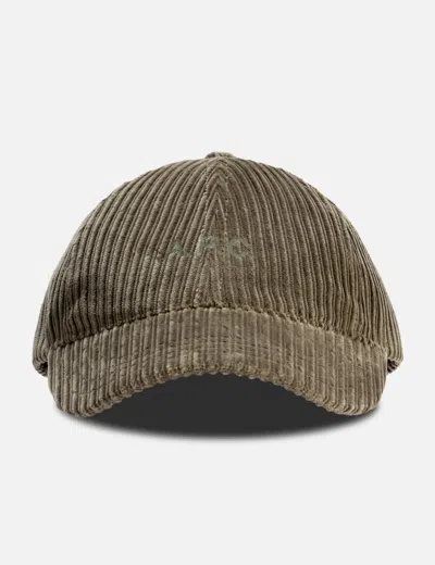 A.p.c. Corduroy Baseball Cap In Brown/ブラウン/브라운/褐色