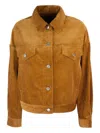 Apc Corduroy Button-fastening Jacket In Animal Print