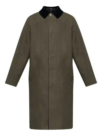 APC CORDUROY-COLLAR COAT