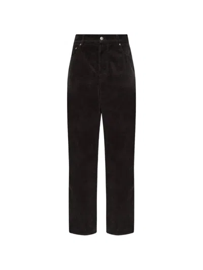 A.p.c. Corduroy Cotton Jeans In Black