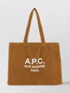 Apc Corduroy Diane Shopping Bag With Dual Handles In Orange