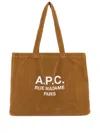 Apc Corduroy Diane Shopping Bag With Dual Handles