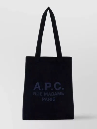 APC CORDUROY LOU SHOPPING BAG