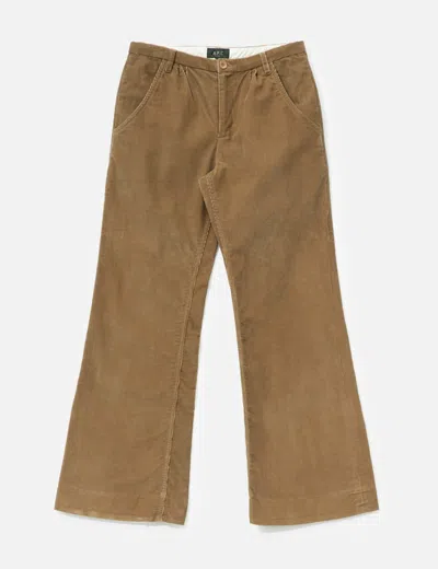 Apc Corduroy Pants In Brown