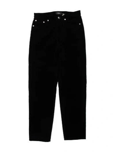 Pre-owned A.p.c. Corduroy Pants In Black