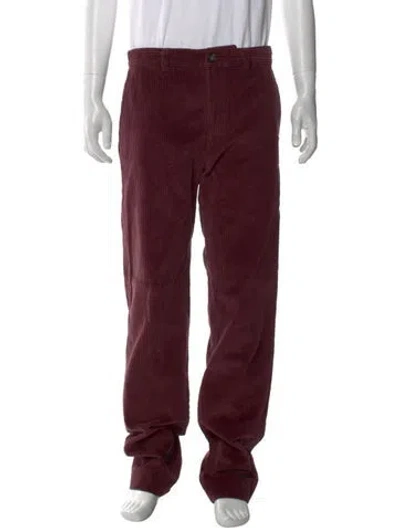 Pre-owned A.p.c. Corduroy Pants In Burgundy