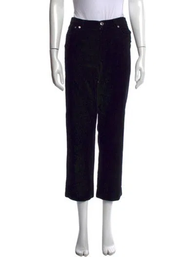Pre-owned A.p.c. Corduroy Straight Leg Pants In Black