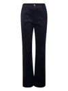 Apc A.p.c. Straight Leg Corduroy Pants In Black