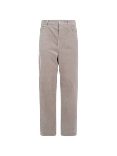 A.p.c. Solal Corduroy Five Pocket Jeans In Gray