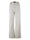 Apc Straight Leg Trousers With Pockets And Belt Loops In White