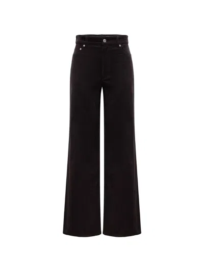A.p.c. Corduroy Wide-leg Jeans In Black