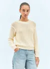 Apc Cotton-blend Sweater In Beige
