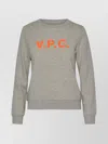 APC COTTON CREW NECK SWEATSHIRT