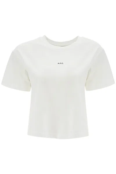 A.p.c. Cotton Crew-neck T-shirt In White