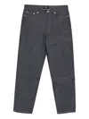 Apc Cotton Denim Trousers In Gray