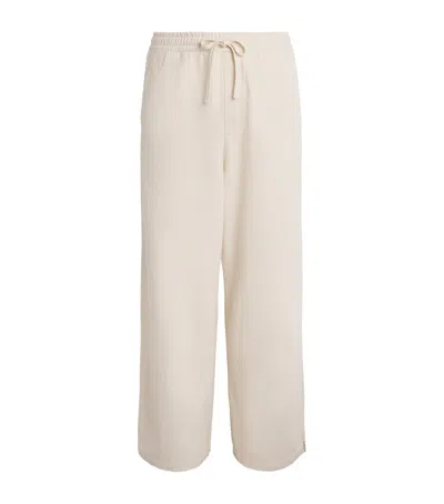 A.p.c. Cotton Drawstring Trousers In White