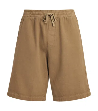 A.p.c. Cotton Jackson Shorts In Beige