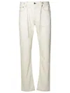 Apc Sureau Ivory Cotton Jeans In Avorio