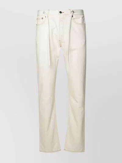 Apc Sureau Ivory Cotton Jeans In White