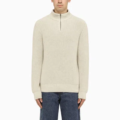 Apc A.p.c. Cotton Mastic Turtleneck In Beige