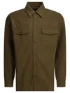 Apc Cotton Overshirt Jacket Jackets And Coats Green In Green