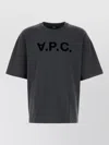 Apc Graphite Cotton Oversize T-shirt In Gray
