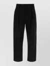 Apc Cotton Pleated Front Pant With Belt Loops In Black