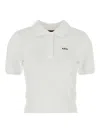 Apc A.p.c. Women White Piquet Oceane Polo Shirt