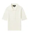 Apc Danae Cotton Polo Shirt In White