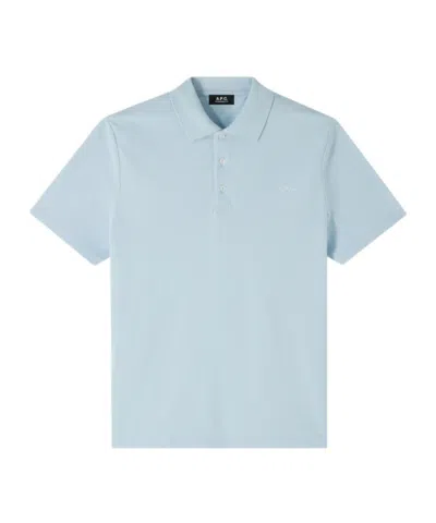 A.p.c. Cotton Polo Shirt In White