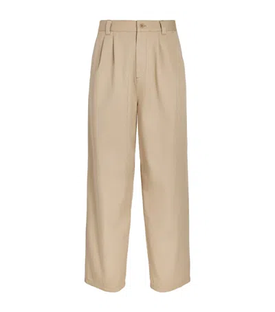 A.p.c. Cotton Ricky Chinos In Brown